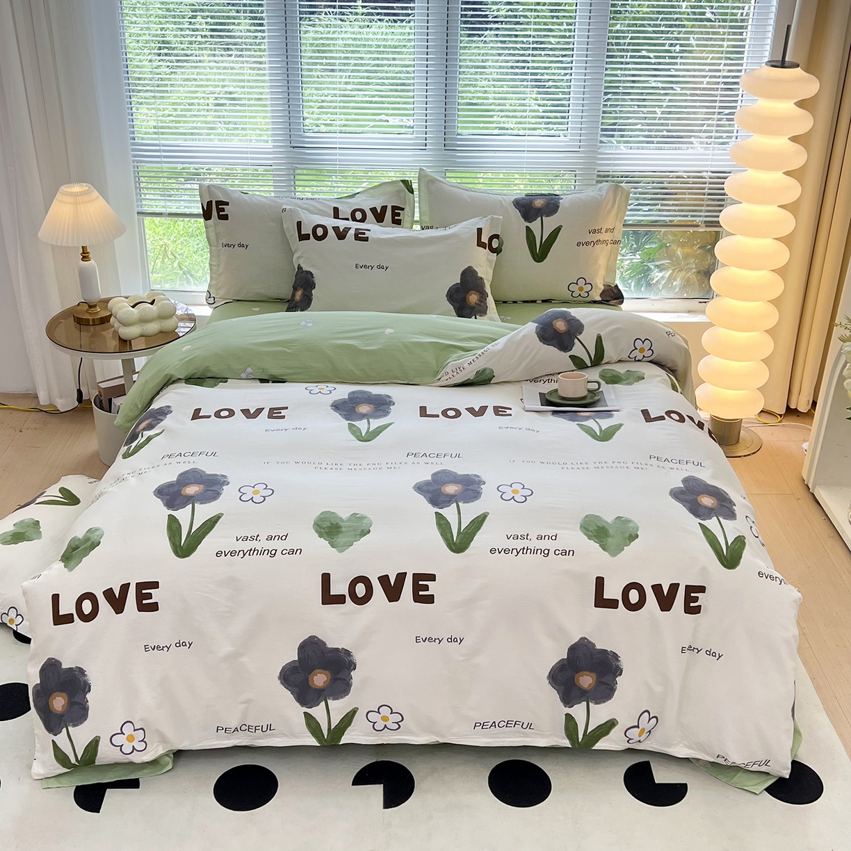 91家纺网 家纺一手货源 找家纺 （总）依庭2025春夏新款12868全棉纯棉四件套