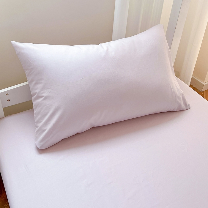 91家纺网 家纺一手货源 找家纺 泽西家纺 2025新款A类加密全棉40支13376简约风宿舍双拼纯色纯棉学生三件套 微微紫