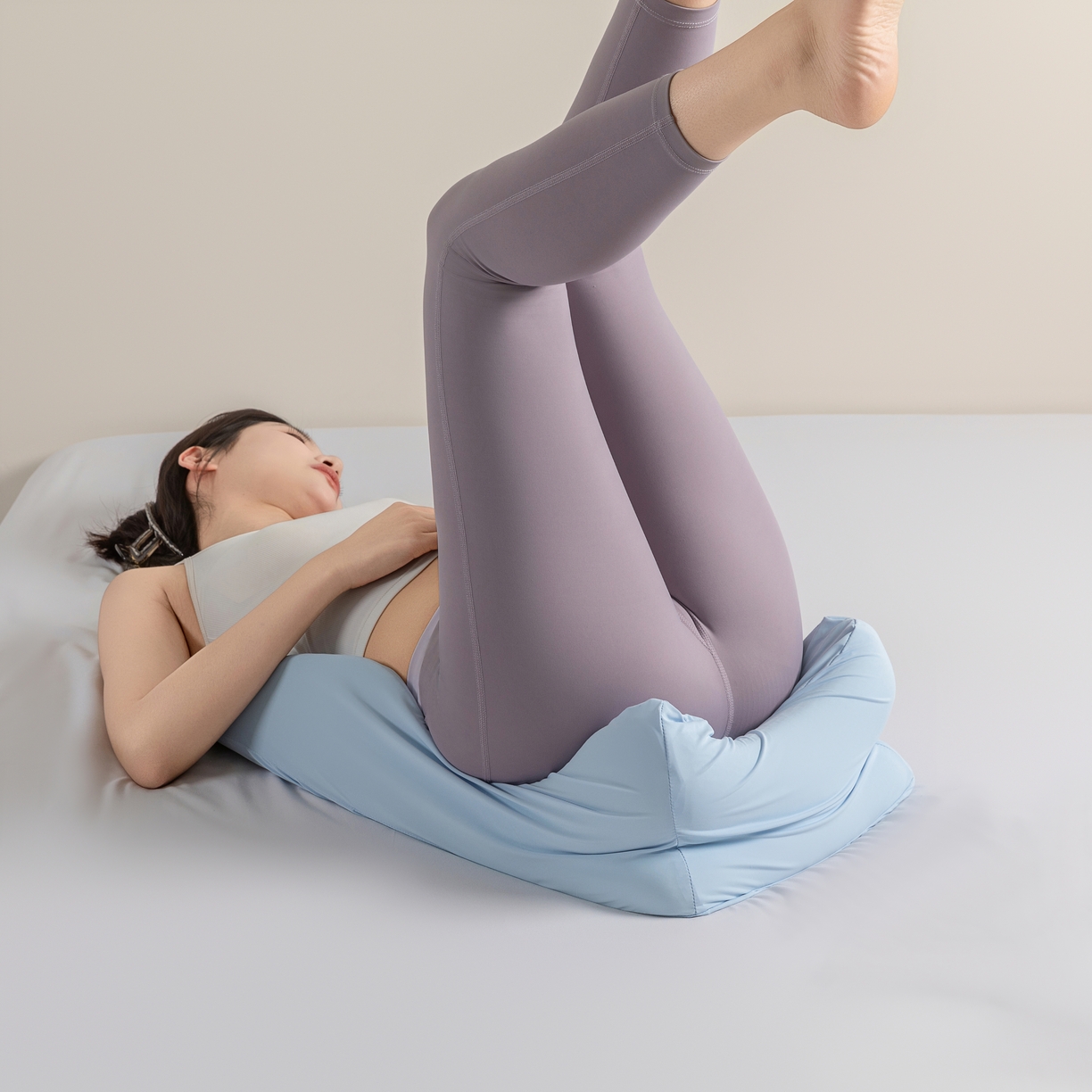 91家纺网 家纺一手货源 找家纺 （总）其乐枕芯 2025新款凉感丝人体工学趴睡枕60*36*22cm