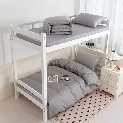 91家纺网 家纺一手货源 找家纺 有点武功 2025新款全棉纯棉纯色40支13372床单床笠款学生三件套 