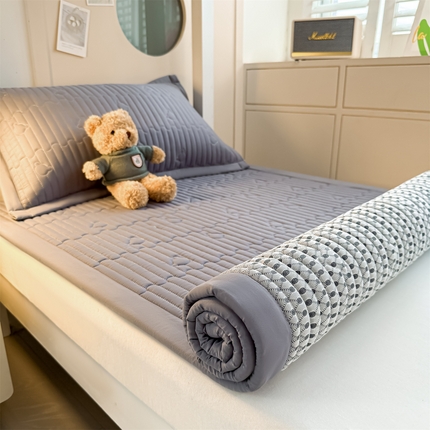 91家纺网 家纺一手货源 找家纺 （总）雯豆家纺 2025新款学生宿舍夹棉床褥薄垫子上下铺床单人床护垫