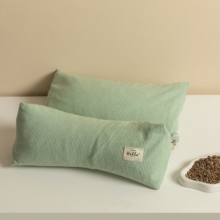 芯奇想 2025新款KBX全棉二合一荞麦枕枕头枕芯 KBX全棉二合一荞麦枕绿条纹