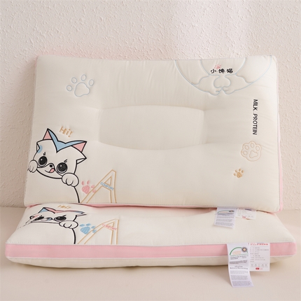 91家纺网 家纺一手货源 找家纺 （总）雅晨枕芯工厂店 2025新款小馋猫亲子护颈枕