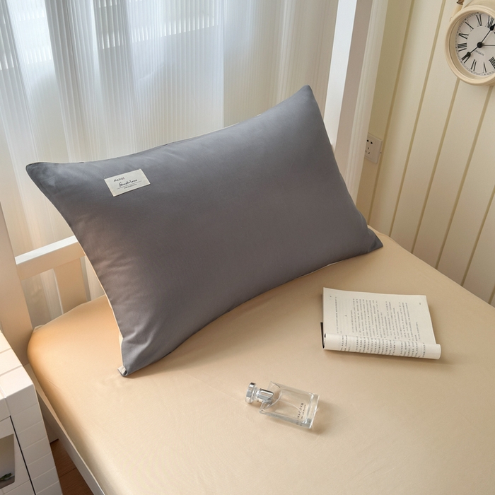 91家纺网 家纺一手货源 找家纺 （总）曼之夏 2025新款全棉拼色纯色宿舍学生三件套