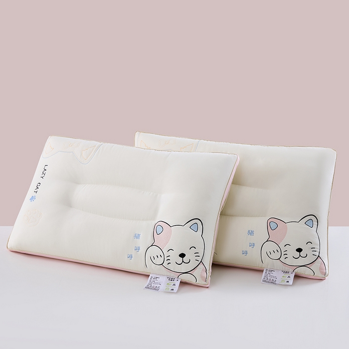 91家纺网 家纺一手货源 找家纺 （总）雅晨枕芯工厂店 2025新款猫呼呼针织棉SPA护颈枕