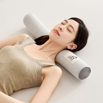 91家纺网 家纺一手货源 找家纺 （总）鼎盛乳胶 2025新款多功能条纹乳胶圆柱枕枕头腰枕