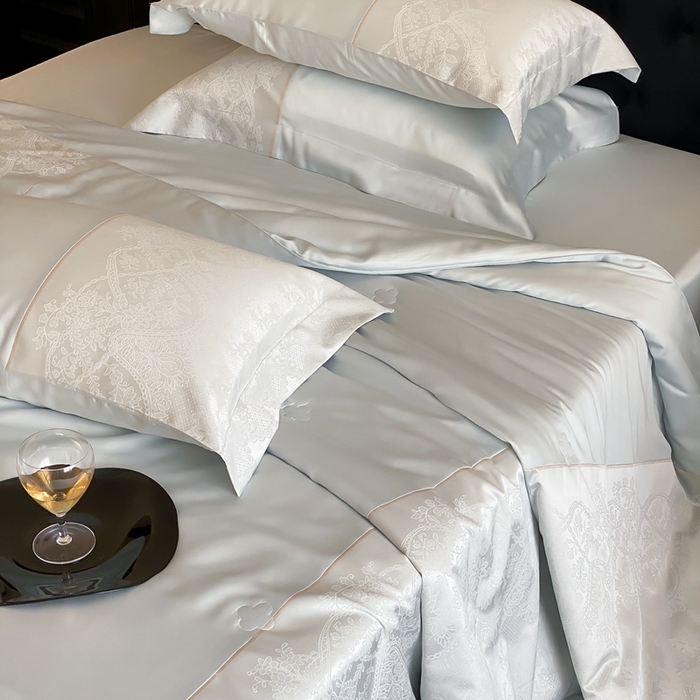 91家纺网 家纺一手货源 找家纺 太古汇2025春夏新款兰精天丝高精密夏被夏凉被空调被四件套奥斯汀系列奥斯汀系列 奥斯汀-天蓝