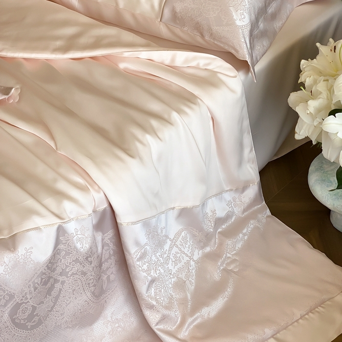 91家纺网 家纺一手货源 找家纺 太古汇2025春夏新款兰精天丝高精密夏被夏凉被空调被四件套奥斯汀系列奥斯汀系列 奥斯汀-樱花粉