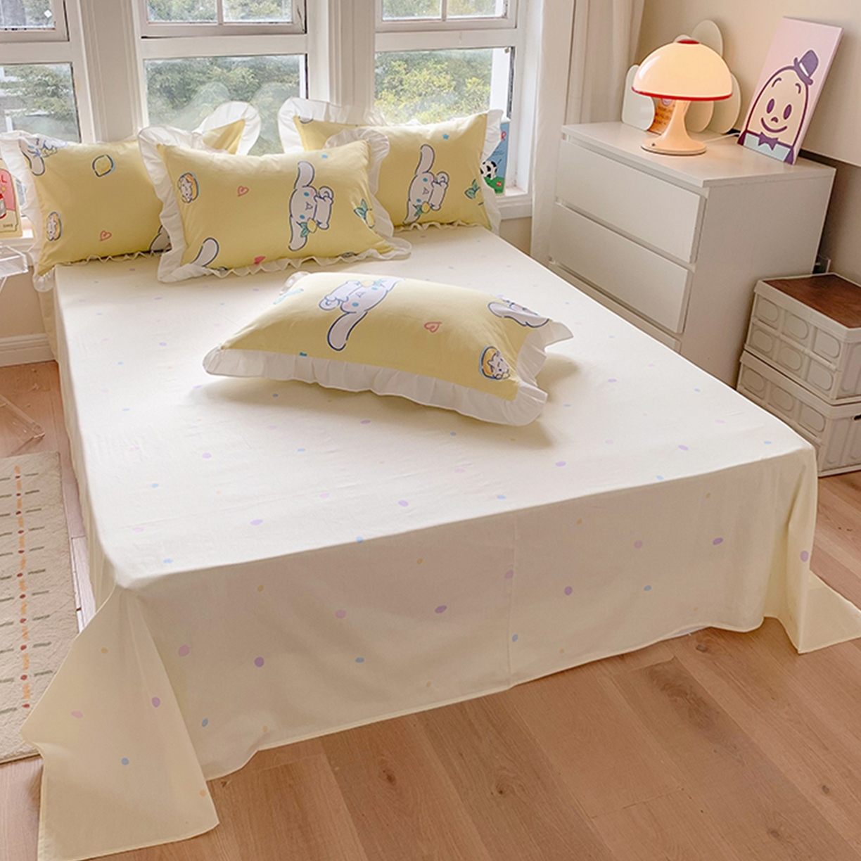 91家纺网 家纺一手货源 找家纺 （总）玉元坊 2025新款13372全棉纯棉180*230*250cm纯色床单