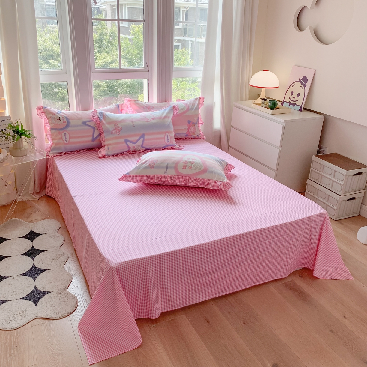 91家纺网 家纺一手货源 找家纺 （总）玉元坊 2025新款13372全棉纯棉180*230*250cm纯色床单