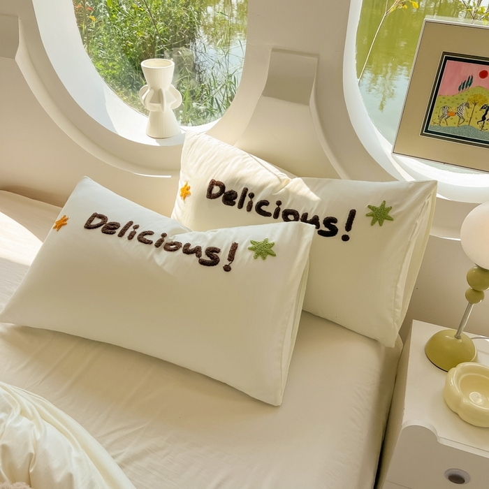 91家纺网 家纺一手货源 找家纺 韩巢家纺 2025新款毛巾绣四件套超柔水洗棉学生宿舍床上三件套（提供卖家秀） 贪吃小狗