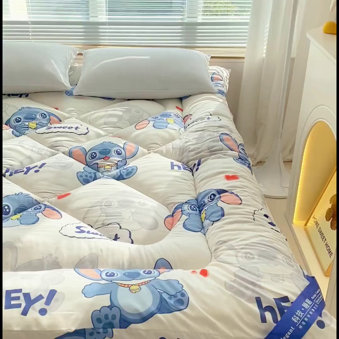 91家纺网 家纺一手货源 找家纺 缦卡琳家纺 2025新款活性生态棉纤维床垫 国际宝贝