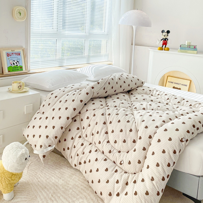 91家纺网 家纺一手货源 找家纺 缦卡琳家纺 2025新款活性生态棉纤维床垫 一心一意