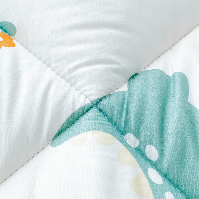 91家纺网 家纺一手货源 找家纺 缦卡琳家纺 2025新款活性生态棉纤维床垫 恐龙派对