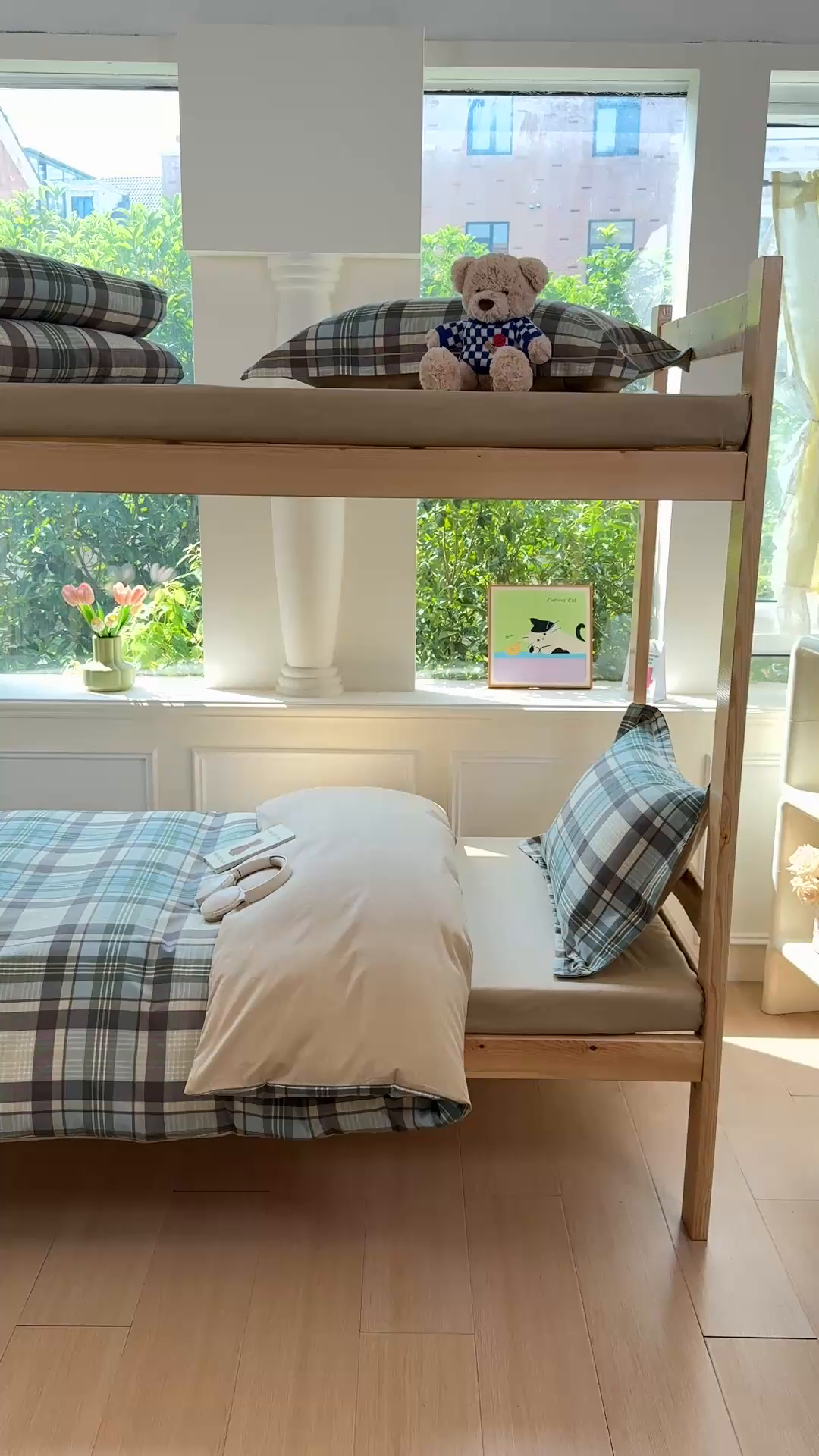 91家纺网 家纺一手货源 找家纺 铭博家纺 新款100%全棉印花学生季宿舍上下铺三件套 严格论