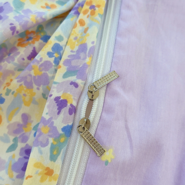 91家纺网 家纺一手货源 找家纺 铭博家纺 新款直播爆款网红全棉四件套13070印花吊边一字绣纯棉被套工艺款 烟画