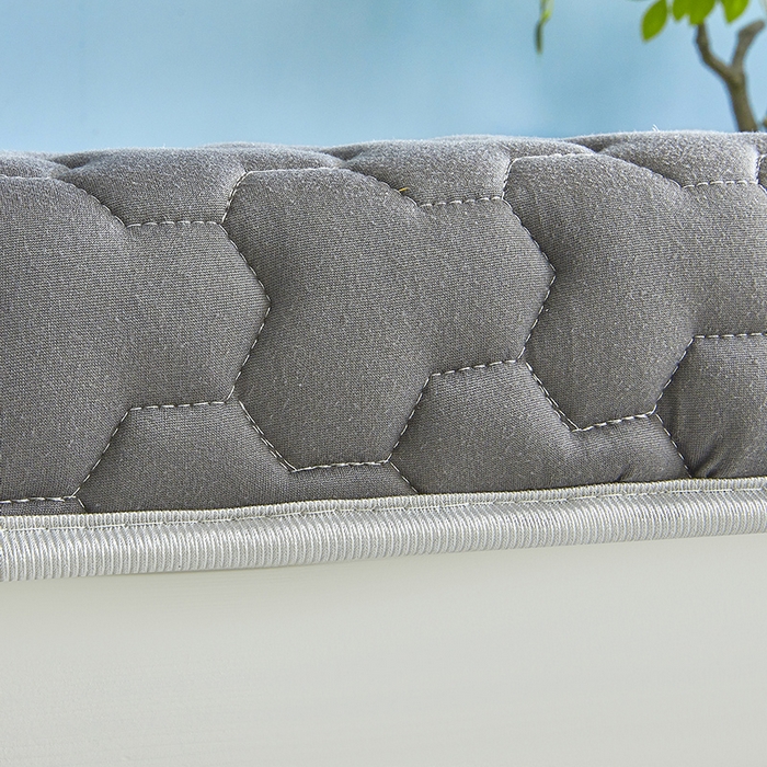 91家纺网 家纺一手货源 找家纺 芊梵床垫 2025新款A类牛奶丝乳胶硬质棉床垫-学生款 笑脸-星辰灰