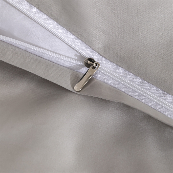 91家纺网 家纺一手货源 找家纺 晶缦家纺 2025新款纯棉全棉50支双股贡缎长绒棉拼边四件套 流光绮境-雅灰