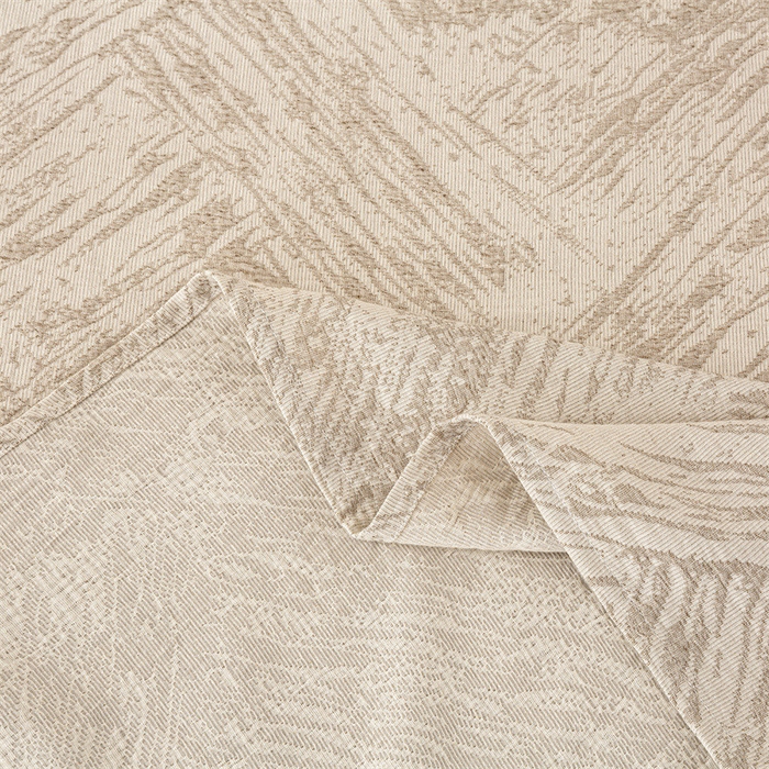 91家纺网 家纺一手货源 找家纺 灰鲸 2025新款全棉纯棉三层纱色织提花床单 本色-咖