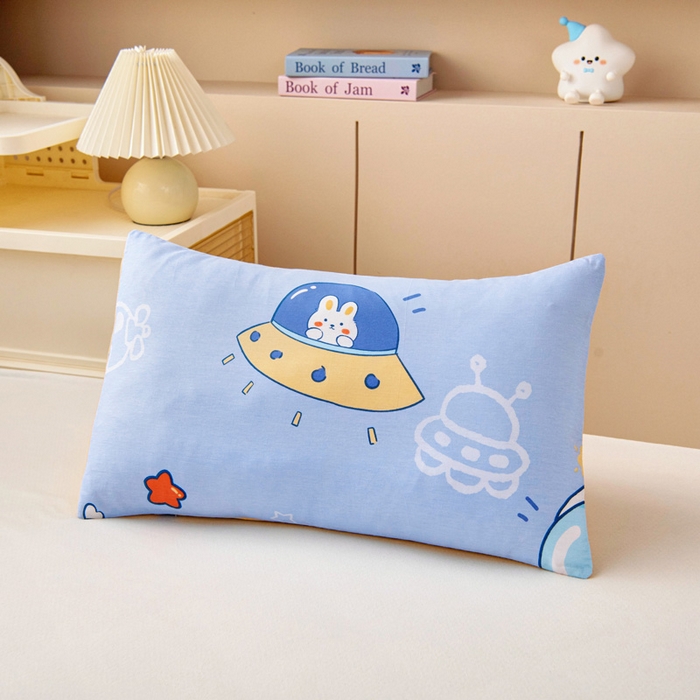 91家纺网 家纺一手货源 找家纺 乐秀家纺 2025新款全棉幼儿园被子三件套卡通纯棉被套被芯六件套 乘风宇宙