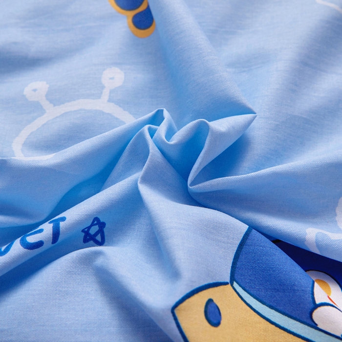 91家纺网 家纺一手货源 找家纺 乐秀家纺 2025新款全棉幼儿园被子三件套卡通纯棉被套被芯六件套 乘风宇宙