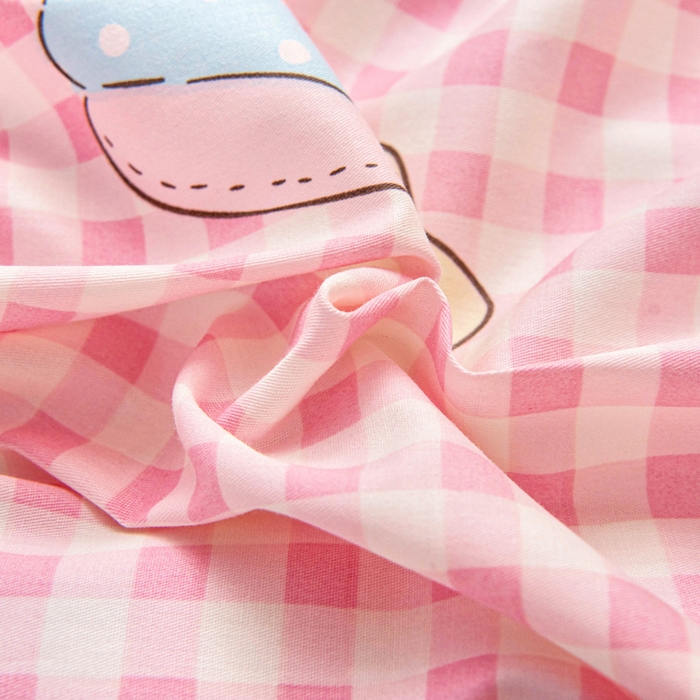 91家纺网 家纺一手货源 找家纺 乐秀家纺 2025新款全棉幼儿园被子三件套卡通纯棉被套被芯六件套 可爱国度