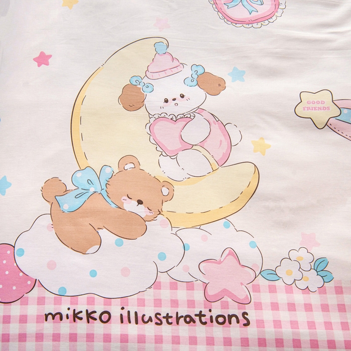 91家纺网 家纺一手货源 找家纺 乐秀家纺 2025新款全棉幼儿园被子三件套卡通纯棉被套被芯六件套 可爱国度