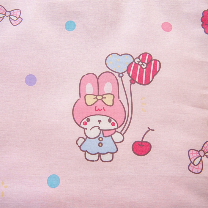 91家纺网 家纺一手货源 找家纺 乐秀家纺 2025新款全棉幼儿园被子三件套卡通纯棉被套被芯六件套 快乐贝儿