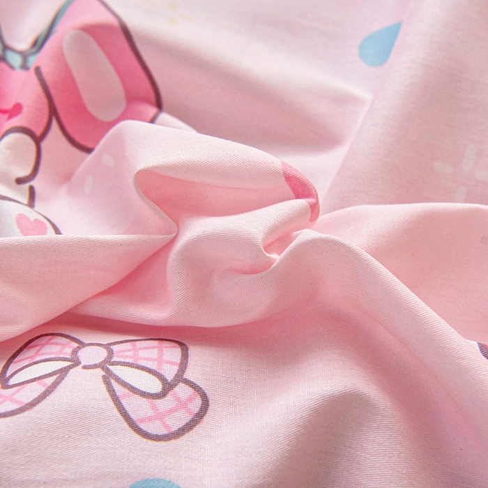 91家纺网 家纺一手货源 找家纺 乐秀家纺 2025新款全棉幼儿园被子三件套卡通纯棉被套被芯六件套 快乐贝儿