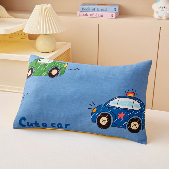 91家纺网 家纺一手货源 找家纺 乐秀家纺 2025新款全棉幼儿园被子三件套卡通纯棉被套被芯六件套 赛车世界