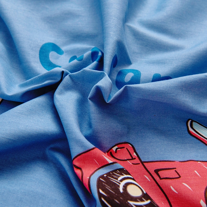 91家纺网 家纺一手货源 找家纺 乐秀家纺 2025新款全棉幼儿园被子三件套卡通纯棉被套被芯六件套 赛车世界