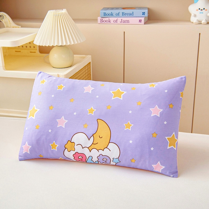 91家纺网 家纺一手货源 找家纺 乐秀家纺 2025新款全棉幼儿园被子三件套卡通纯棉被套被芯六件套 晚安宝贝