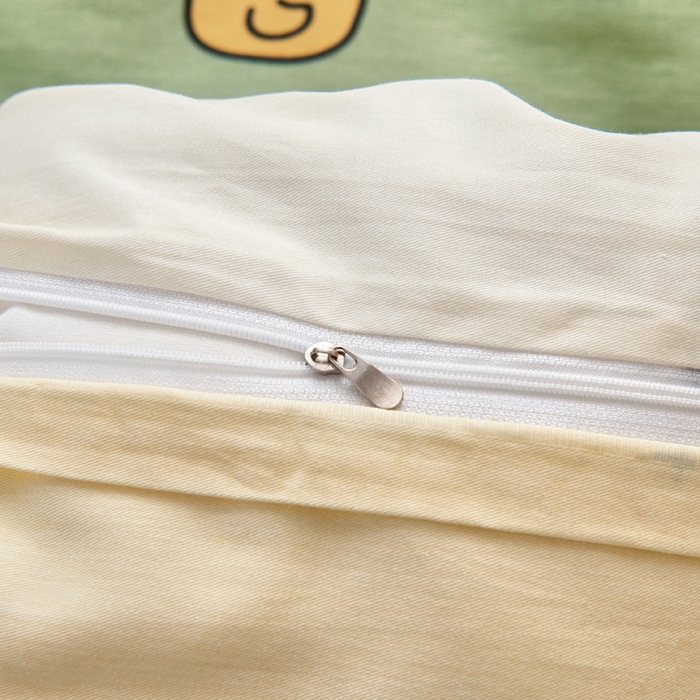 91家纺网 家纺一手货源 找家纺 乐秀家纺 2025新款全棉幼儿园被子三件套卡通纯棉被套被芯六件套 熊猫嬉戏