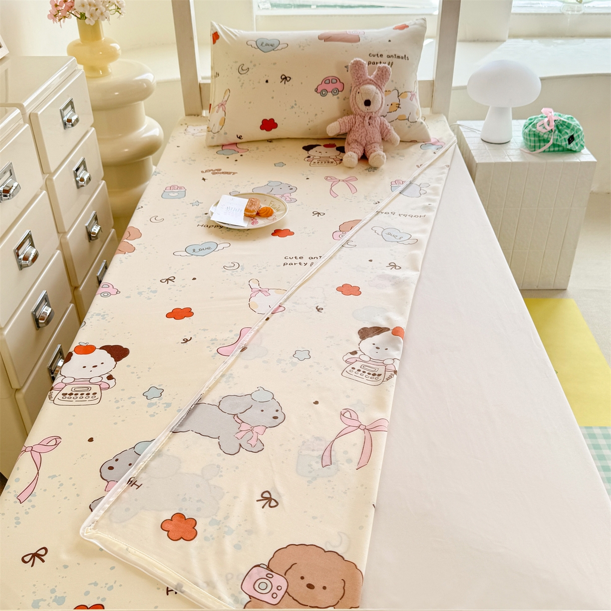 91家纺网 家纺一手货源 找家纺 （总）多品家纺 2025新款超柔水洗棉学生宿舍床褥套子多件套大礼包