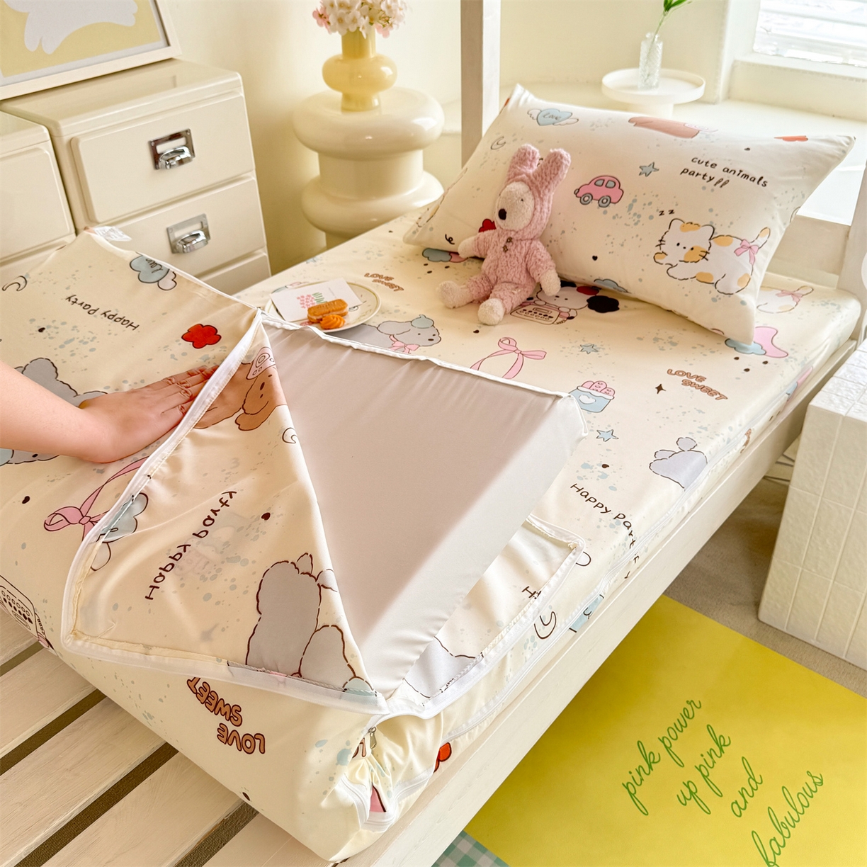 91家纺网 家纺一手货源 找家纺 （总）多品家纺 2025新款超柔水洗棉学生宿舍床褥套子多件套大礼包