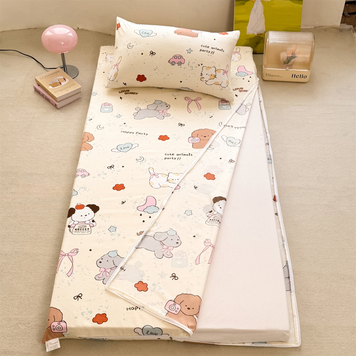 91家纺网 家纺一手货源 找家纺 （总）多品家纺 2025新款超柔水洗棉学生宿舍床褥套子多件套大礼包