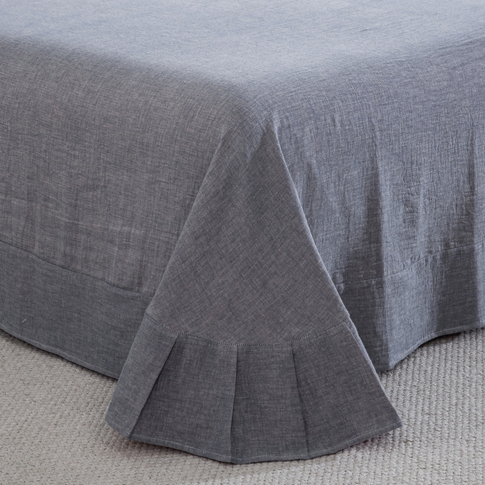 91家纺网 家纺一手货源 找家纺 鲁爱家纺供货 2025新款简易款双层纱四件套（纯跑量） 岁月如歌-粉灰