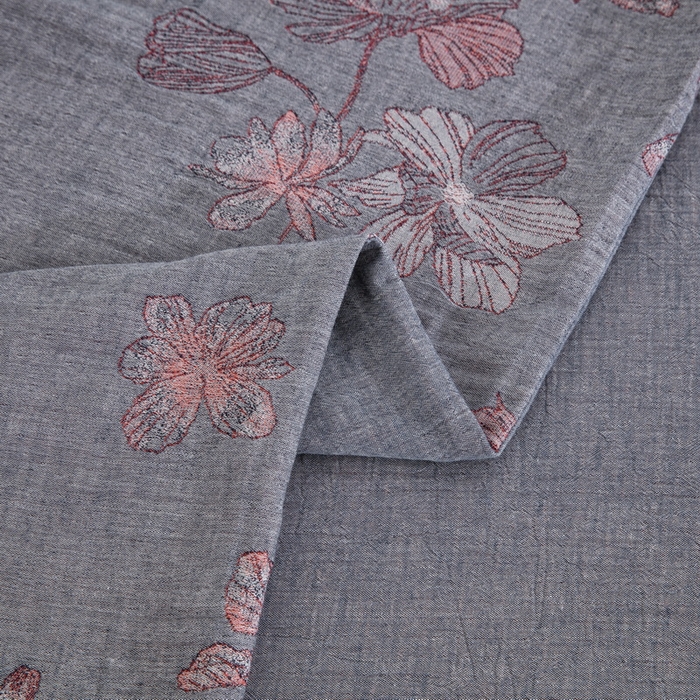 91家纺网 家纺一手货源 找家纺 鲁爱家纺供货 2025新款简易款双层纱四件套（纯跑量） 岁月如歌-粉灰