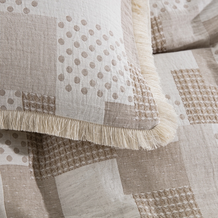 91家纺网 家纺一手货源 找家纺 鲁爱家纺供货2025新款简易款棉麻四件套（纯跑量） 宏图-米咖