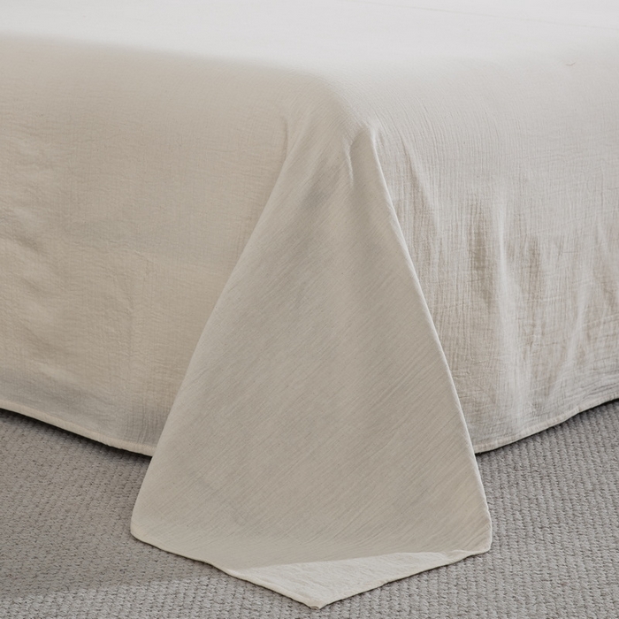 91家纺网 家纺一手货源 找家纺 鲁爱家纺供货2025新款简易款棉麻四件套（纯跑量） 宏图-米咖