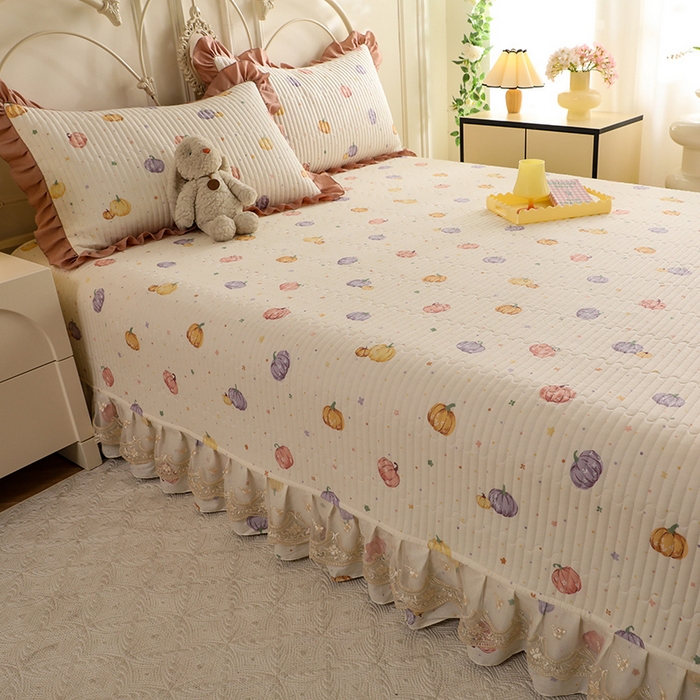 美达家纺 2025新款全棉防滑榻榻米床护垫 贝贝南瓜