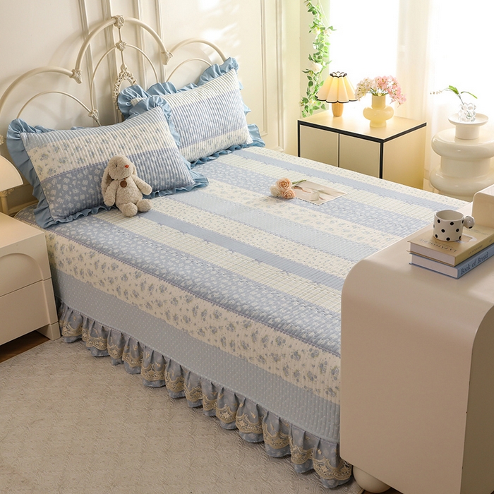 91家纺网 家纺一手货源 找家纺 美达家纺 2025新款全棉防滑榻榻米床护垫 暮风寻蝶