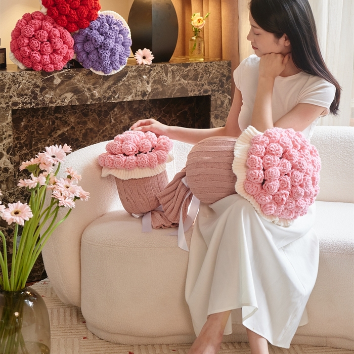 91家纺网 家纺一手货源 找家纺 暖绵绵2025新款花束毯星河（最低零售价：小号116元，大号167元） 星河-粉色