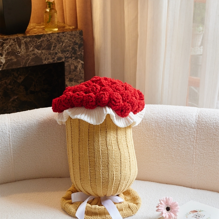 91家纺网 家纺一手货源 找家纺 暖绵绵2025新款花束毯星河（最低零售价：小号116元，大号167元） 星河-红色