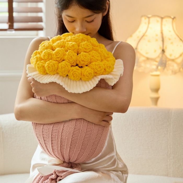 91家纺网 家纺一手货源 找家纺 暖绵绵2025新款花束毯星河（最低零售价：小号116元，大号167元） 星河-黄色