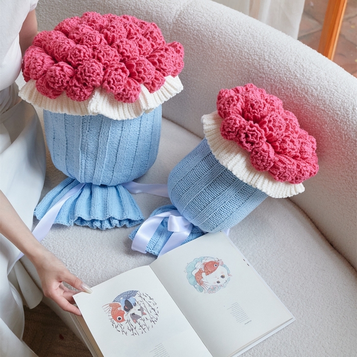 91家纺网 家纺一手货源 找家纺 暖绵绵2025新款花束毯星河（最低零售价：小号116元，大号167元） 星河-玫粉