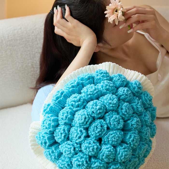 91家纺网 家纺一手货源 找家纺 暖绵绵2025新款花束毯星河（最低零售价：小号116元，大号167元） 星河-浅蓝