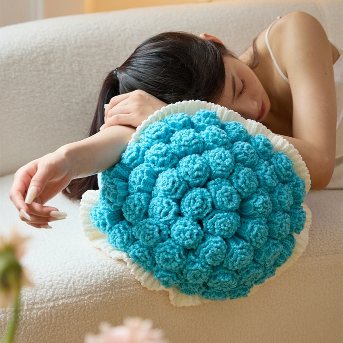 91家纺网 家纺一手货源 找家纺 暖绵绵2025新款花束毯星河（最低零售价：小号116元，大号167元） 星河-浅蓝