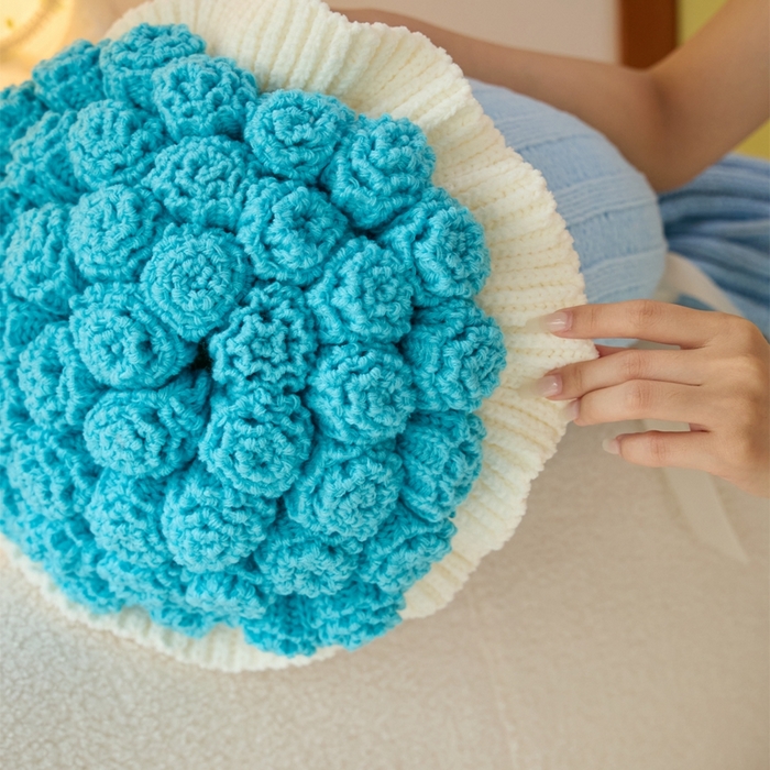 91家纺网 家纺一手货源 找家纺 暖绵绵2025新款花束毯星河（最低零售价：小号116元，大号167元） 星河-浅蓝