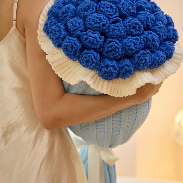 91家纺网 家纺一手货源 找家纺 暖绵绵2025新款花束毯星河（最低零售价：小号116元，大号167元） 星河-深蓝